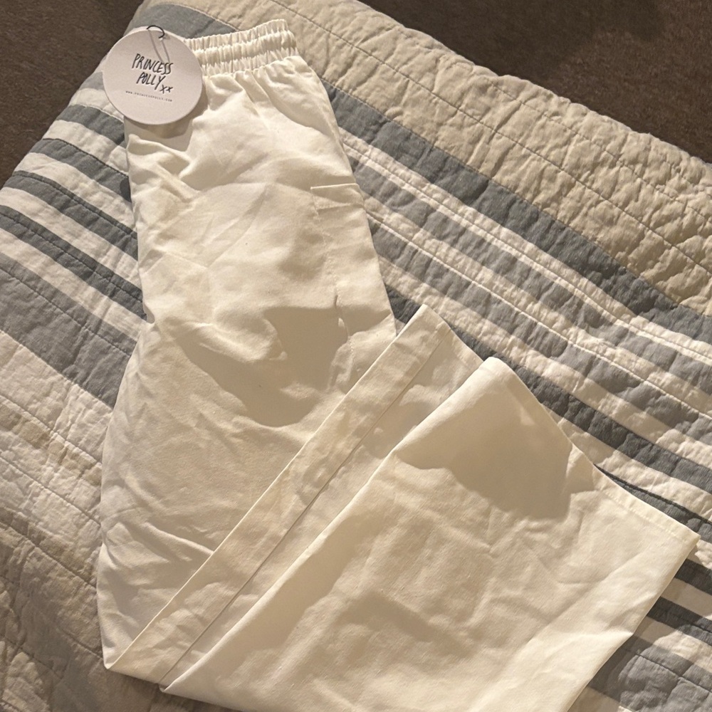 Princess Polly Cream Trousers